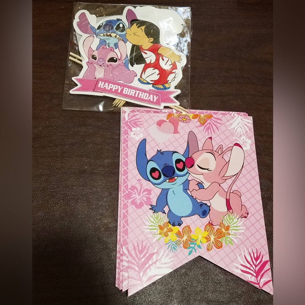 LILO, Stitch & Angel Birthday Decoration Bundle